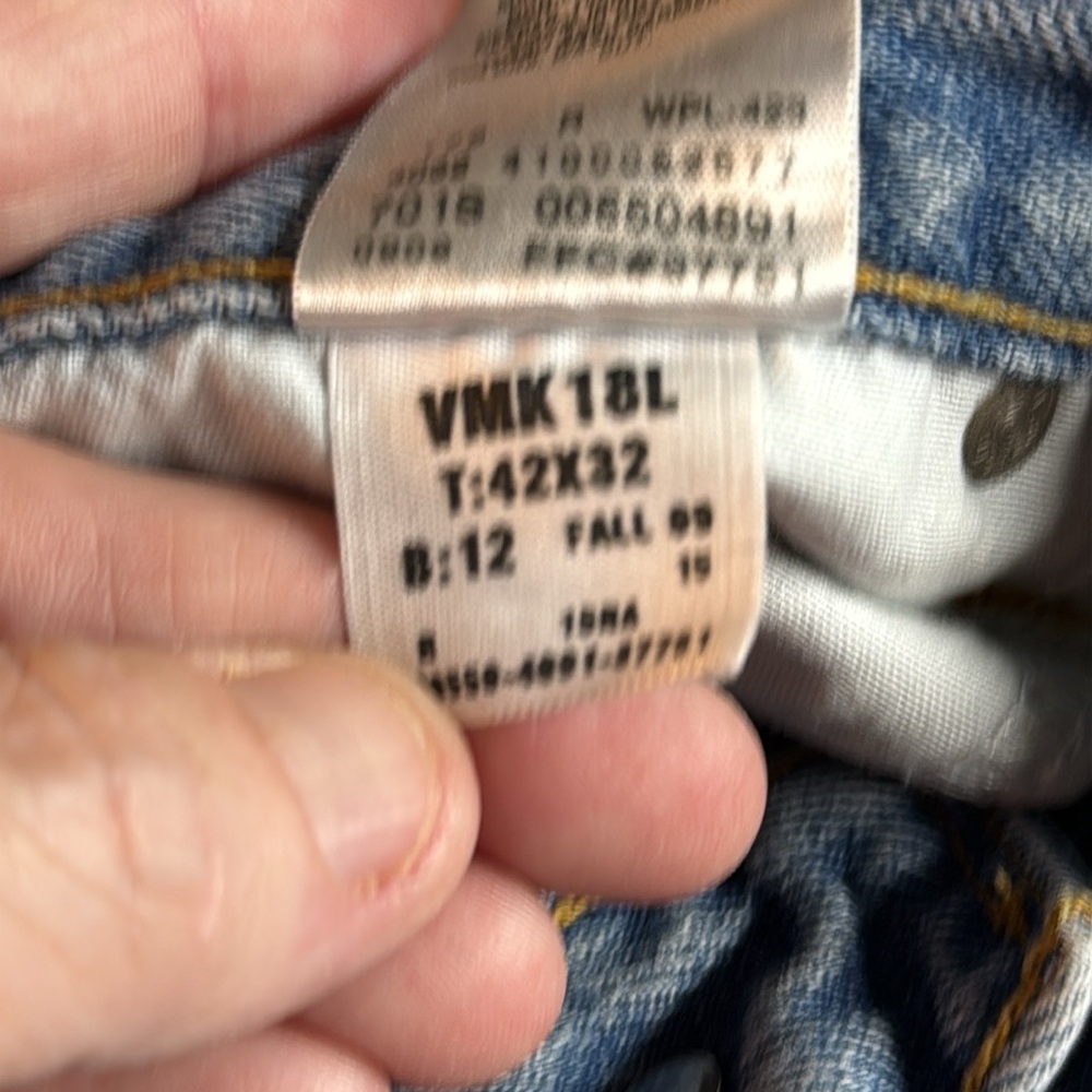 Levi's Jeans Vintage Relaxed Fit 550 Light Blue Size W42 L32 - Picture 14 of 14